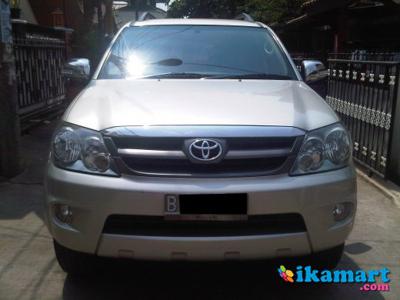 Jual Toyota Fortuner TYPE G 2.5 DIESEL 2008 MANUAL WARNA SILVER