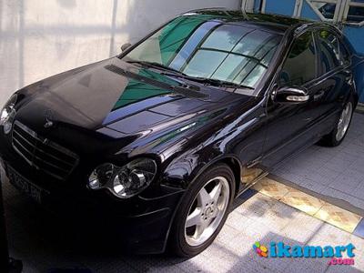 Jual Mercedes Benz C180 Kompressor W203 '2003 Obsidian Black 1st Hand Low Millage