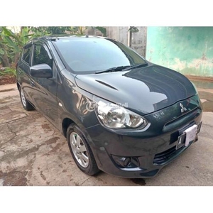 Mobil Bekas Mitsubishi Mirage GLS 2014 Grey Matic Sehat Pajak Panjang - Bekasi