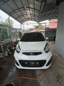 Mobil Kia Picanto 2013 Putih Surat Lengkap Mesin Kering Palembang