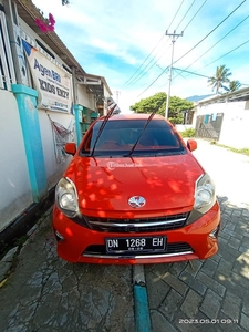 Mobil Toyota Agya TRD 2016 Merah Surat Lengkap Pajak Hidup Palu