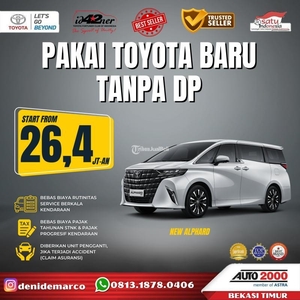 Promo Kinto Mobil Toyota New Alphard 2024 Baru Cicilan 26,4 Juta Program Sewa Kontrak Tahunan - Bekasi Kota Jawa Barat