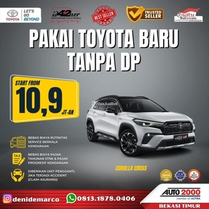 Promo Kinto Toyota Corolla Cross Hybrid 2024 Cicilan Mulai 10,9 Juta Program Sewa Kontrak Tahunan - Bekasi Jawa Barat