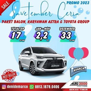Promo Toyota Agya 2023 Paket Balon September Ceria DP 17,5 Juta – Bekasi Kota