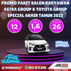 Promo Toyota Agya Paket Balon 2023 Karyawan Astra dan Toyota Group - Bekasi Kota
