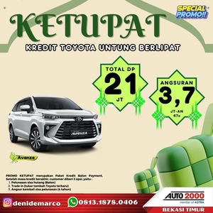 Promo Toyota Avanza Paket Ketupat 2024 DP 21,4 Juta - Bekasi Kota Jawa Barat