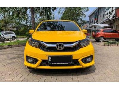 Honda Brio E CVT Matic 2019 Kuning KM 20 Ribu
