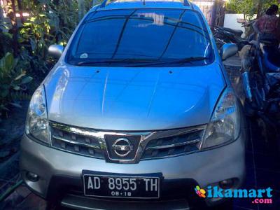 jual nissan livina x-gear at th 2010 silver solo ex dokter