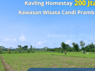 Area Candi Prambanan Klaten, Jual Tanah Cocok Bangun Homestay