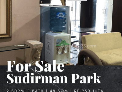 Dijual Apartemen Sudirman Park 2 BR Furnished Bagus View Utara