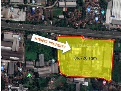 Tanah Dan Bangunan Ex. Pabrik di Tangerang
