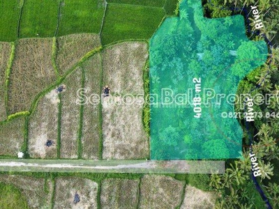 Tanah di Lodtunduh Ubud Bali , View Sawah Dan Sungai