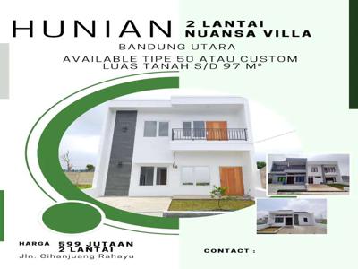 Rumah 2 Lantai 3 Kamar Area Dingin Bandung Utara Perumahan dkt Lembang