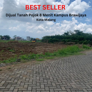 Dijual Tanah Pojok 8 menit Kampus Brawijaya Kota Malang