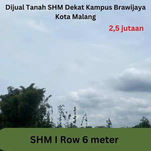 Dijual Tanah PROMO Lebaran Dekat Kampus Brawijaya Kota Malang