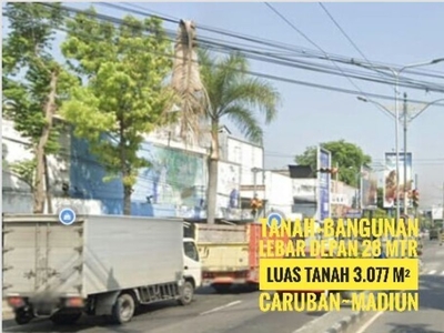 DIJUALL Tanah+Bangunan Strategis, Jl Panglima Sudirman Caruban-MADIUN