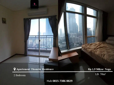 Jual Apartement Thamrin Residence Middle Floor 2BR Furnished East View