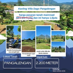 Jual Tanah Strategis Bandung Pangalengan