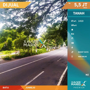 O082 Tanah Super Startegis Pinggir Jalan Raya Utama Malang-Batu