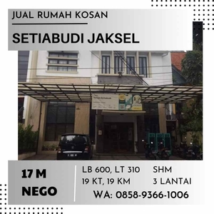 Rumah Kosan Jakarta Selatan Jaksel Setiabudi 3 Lantai Strategis
