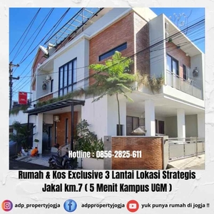 Rumah Kost Exclusive 3 Lantai Di Jakal Km 7 Sleman 5 Menit Ke Ugm