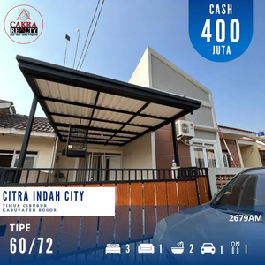 Rumah Minimalis Murah 60/72 Citra Indah Jonggol Cileungsi Cibubur