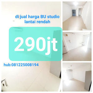 Di jual unit studio lantai rendah apt Bassura cty