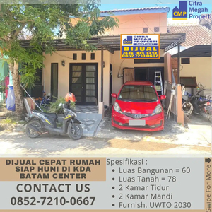 DiJual Cepat Rumah Siap Huni Di KDA Batam Center