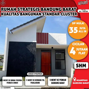 Dijual Rumah di Bandung Barat DP 35 Juta All In Cicilan Flat