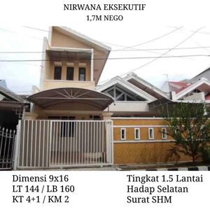 Dijual Rumah Nirwana Eksekutif Rungkut Row Jalan Lebar Strategis SHM