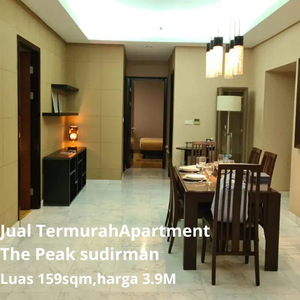 Jual Termurah Apartment The Peak Sudirman 159sqm,Harga 3.9M