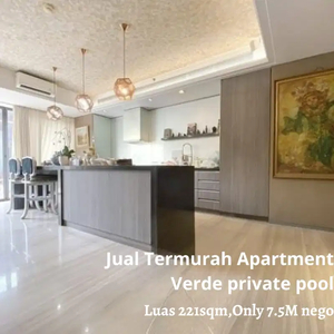 Jual Termurah Apartment Verde dg Private Pool Only 7.5M nego