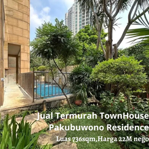 Jual Termurah TownHouse Pakubuwono Residence ,harga 22M nego