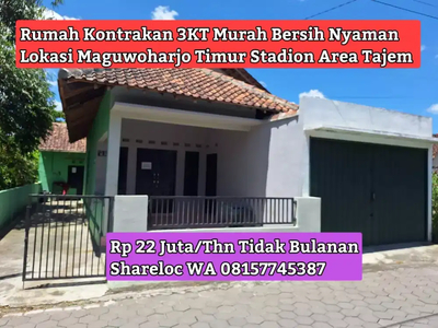 Kontrakan Murah Maguwo 3KT Area Tajem Stadion 22Juta Nett