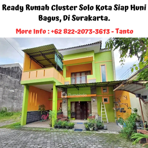 Ready Rumah Cluster Solo Kota Siap Huni Bagus