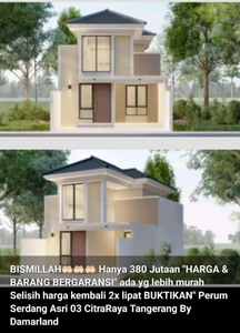 Rumah baru di Jual sistem indent,murah mewah citra raya Cikupa