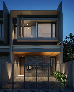 Rumah Minimalis Modern 2 lantai Baru SHM di Manyar Kertoadi