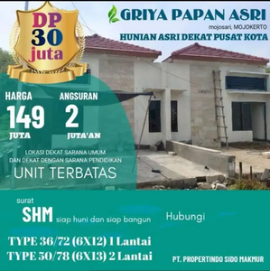 Rumah Siap Bangun di MOJOSARI lokasi strategis