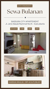 Sewa Bulanan mulai 5JTan Unit Furnished di Bassura City - B0514