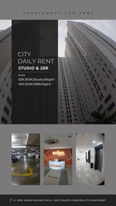 Sewa Harian mulai 400RBan Unit Studio/2BR di Bassura City - A0528