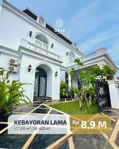 Turun Harga Dijual Rumah Baru Modern Classic di Tanah Kusir Jakarta