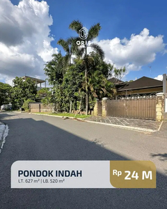 Turun Harga Dijual Rumah Hitung Tanah di Pondok Indah Jakarta Selatan