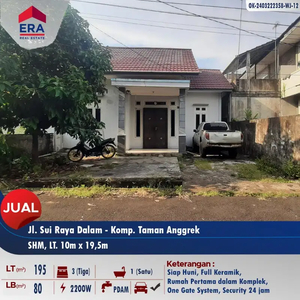 Dijual cepat rumah 1 unit type 80 - Komplek Taman Anggrek