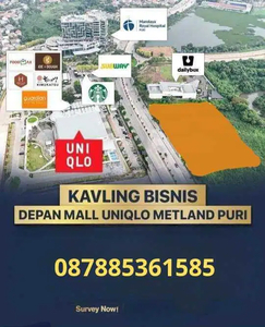 Dijual Kavling Komersial Metland Cyber Puri Jln. Metland, Tangerang