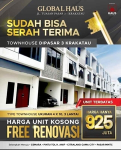 Dijual Rumah Baru Komplek Global Haus Jalan Tuasan - Pasar 3 - Pancing