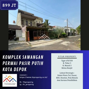 DIJUAL RUMAH DI KOMPLEK SAWANGAN PERMAI KOTA DEPOK- VIA CESSIE