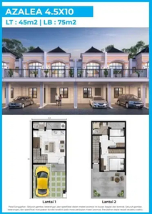 DIJUAL RUMAH PIK 2 UK 4.5X10 CLUSTER BUKIT NIRMALA 2 LANTAI BISA CICIL