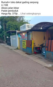 Dijual Rumah pinggir jalan + kios