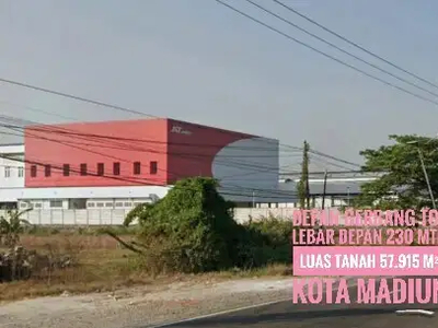 DIJUAL Tanah Cantiq LD 230 mtr, Dpn Exit TOL Dumpil MADIUN