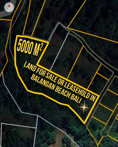 Land for Sale or Leasehold in Balangan Beach Bali